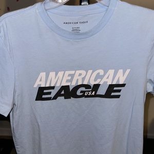 American Eagle light blue T shirt in an XS in Mens